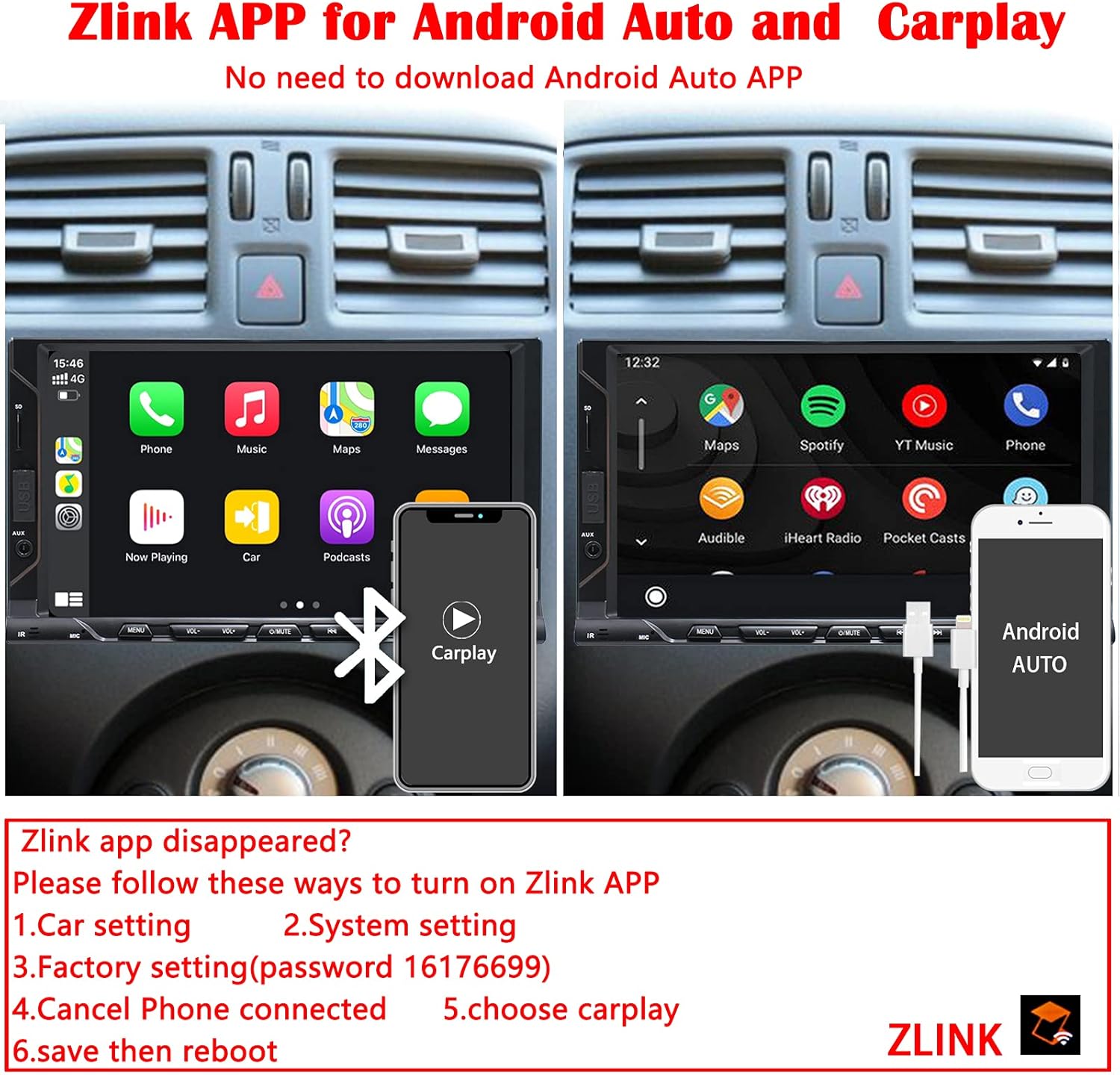 binize 7 inch double din android 10 car stereo compatible with carplay android auto touch screen car radiocar play gps navigation fmambackup camer