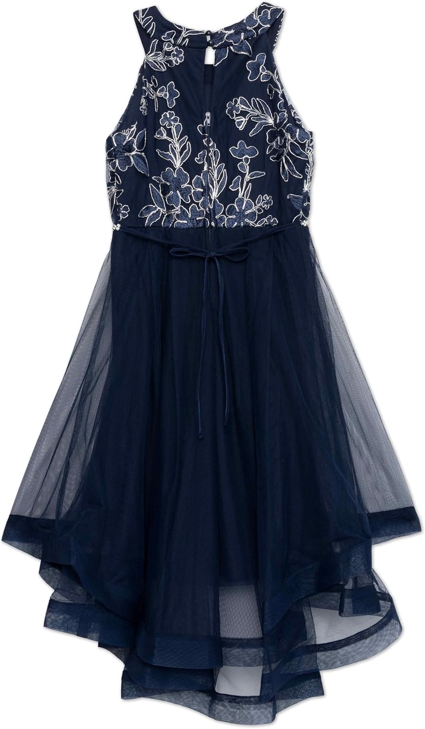 Speechless スペシャルオケージョンドレスSleeveless High Neck Embroidered Lace Tul