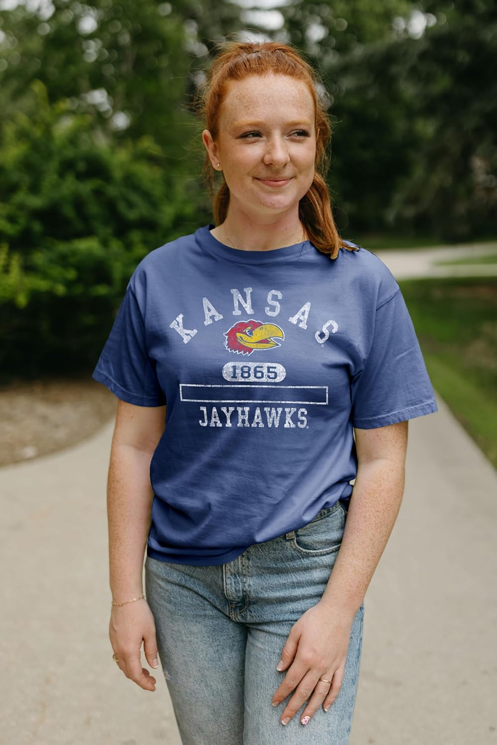 Blue 84 NCAA Unisex-Adult NCAA Officially Licensed T-Shirt Team Color Dyed Ringspun - Image 3