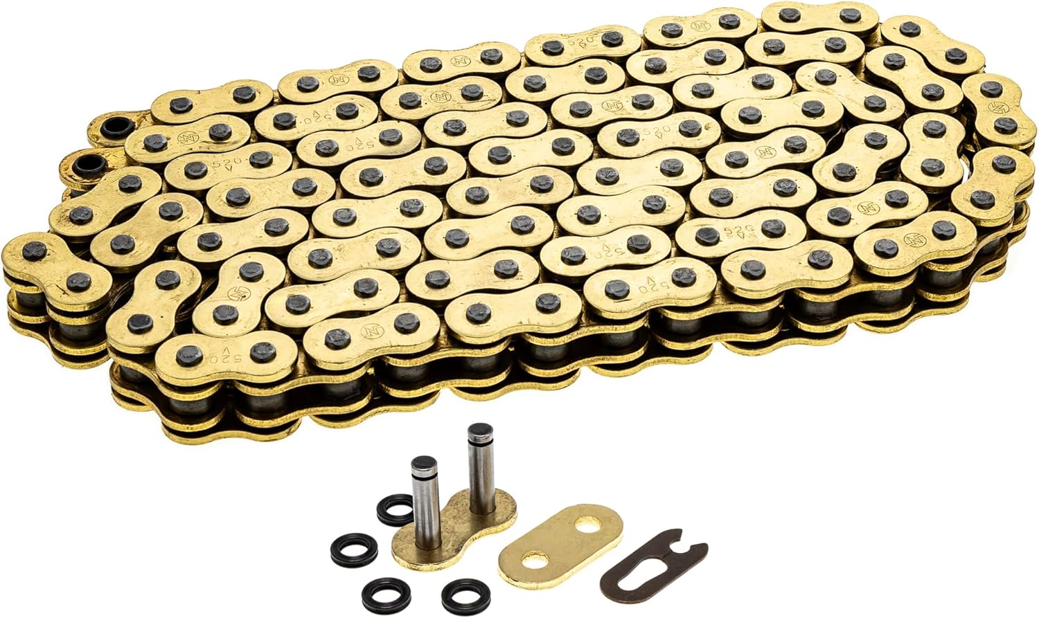 NICHE Drive Sprocket Chain Combo for Kawasaki KX125 Front 12 Rear 49 Tooth 520V-X X-Ring 110 Links