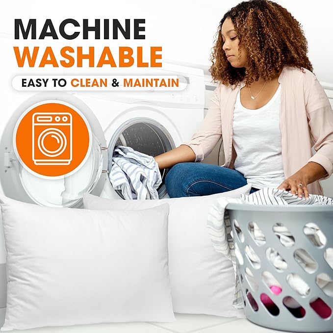 Set 2 Almohadas Fibra Hueca Tamaño Estándar Suave miniatura 6