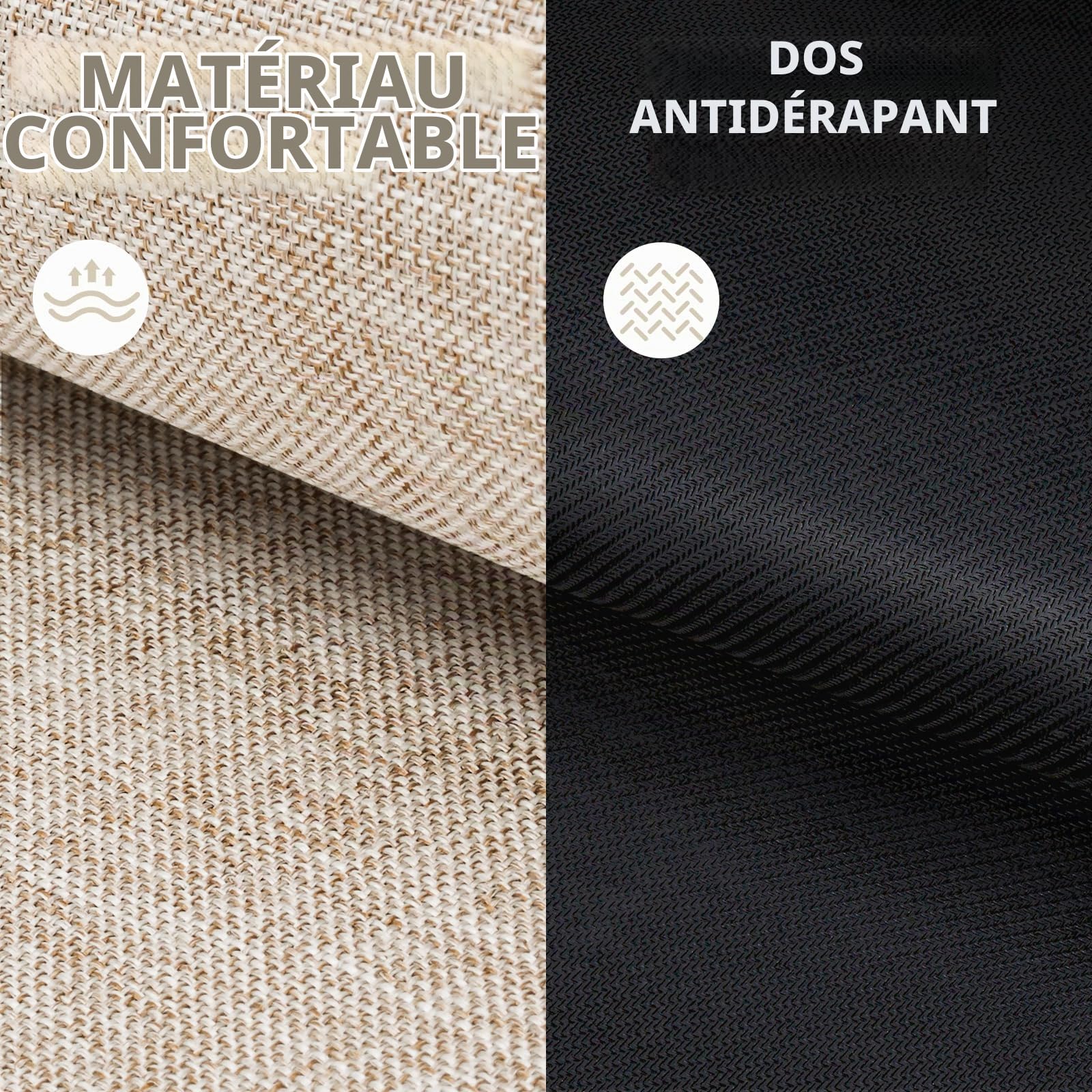 LEKEEPGO Tapis de Porte Paillasson d'Entree 43 x 75 cm, Tapis Entree Interieur Antidérapant, Tapis Interieur Entree Absorbant Lavable, Tapis d'Entrée pour Chien, Entrée, Porte et Couloir, Beige