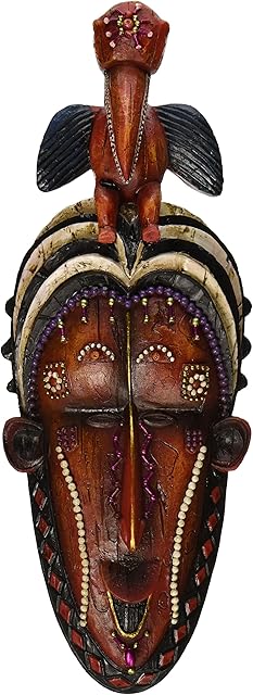Design Toscano Masks of the Congo Wall Sculptures - Hornbill
