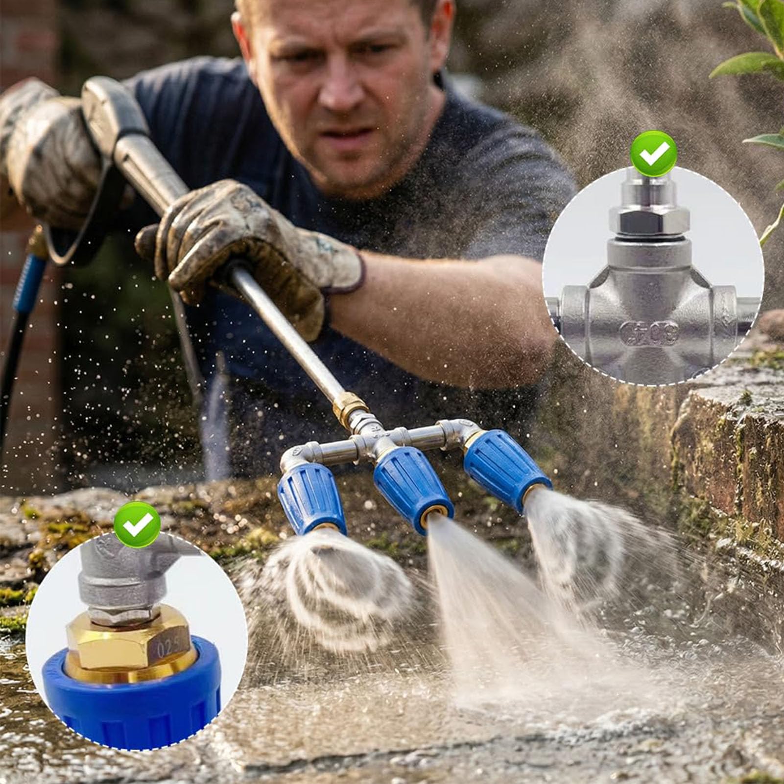 Myjka Ciśnieniowa z Turbodoładowaniem, 360 Stopni Obrotowa,