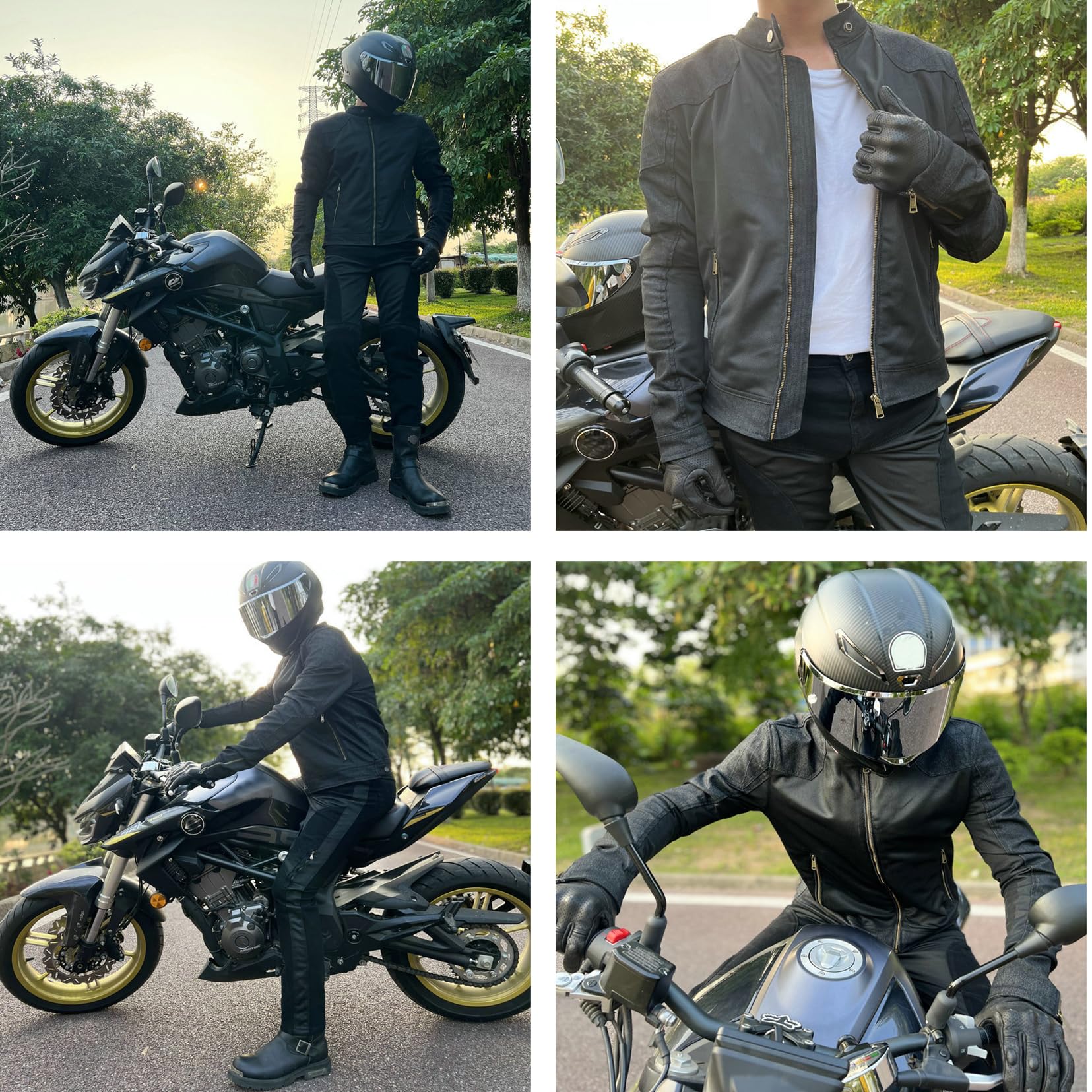 Giacca estiva da motociclista da uomo, con protezioni in tessuto mesh traspirante, per motociclisti, motociclette, abbigliamento da motociclista