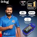 Dr Trust Professional Series Finger Tip Pulse Oximeter With Audio Visual Alarm and Respiratory Rate(Blue)-202 gallery image