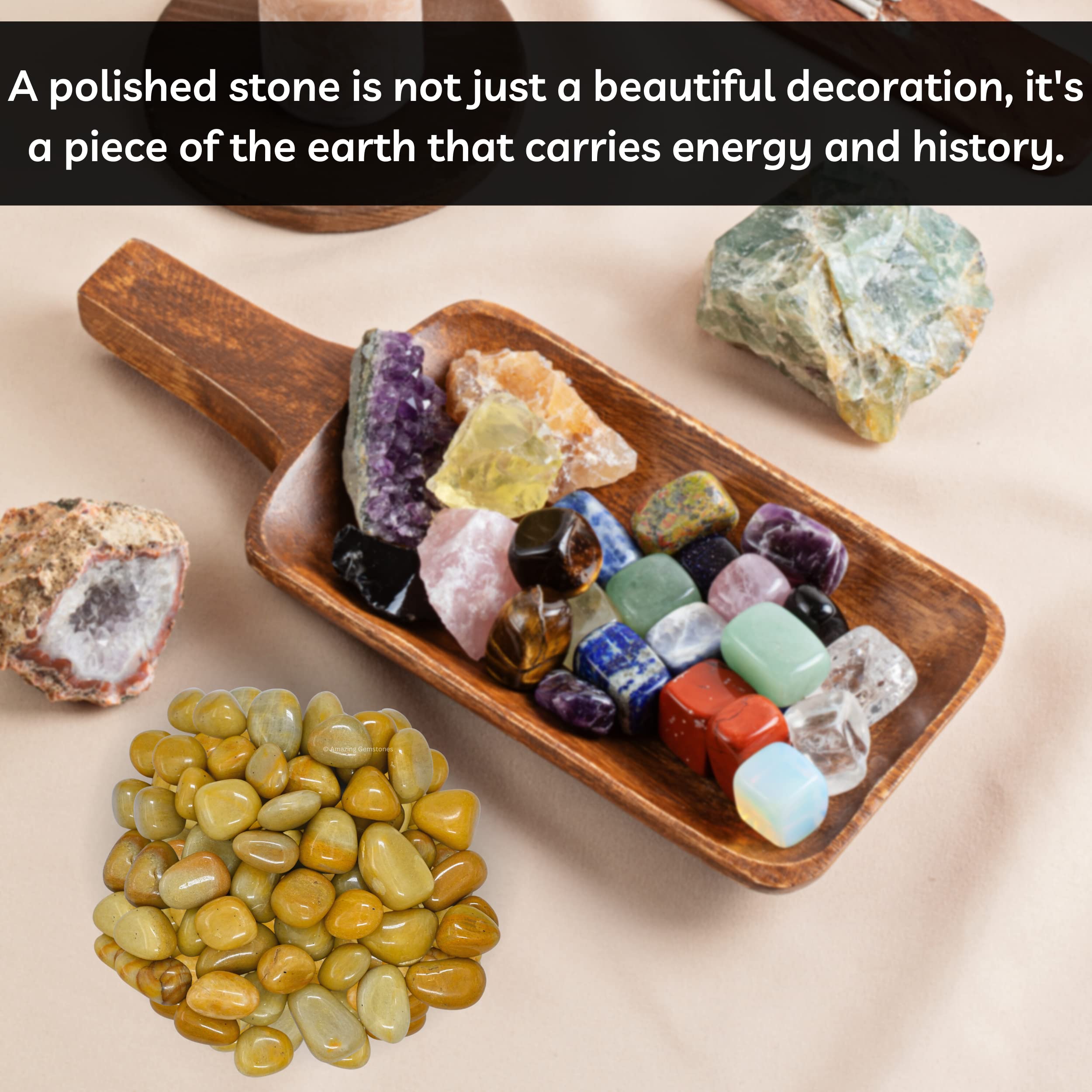 Amazon.com: Amazing Gemstone Yellow Jasper Crystals and Healing