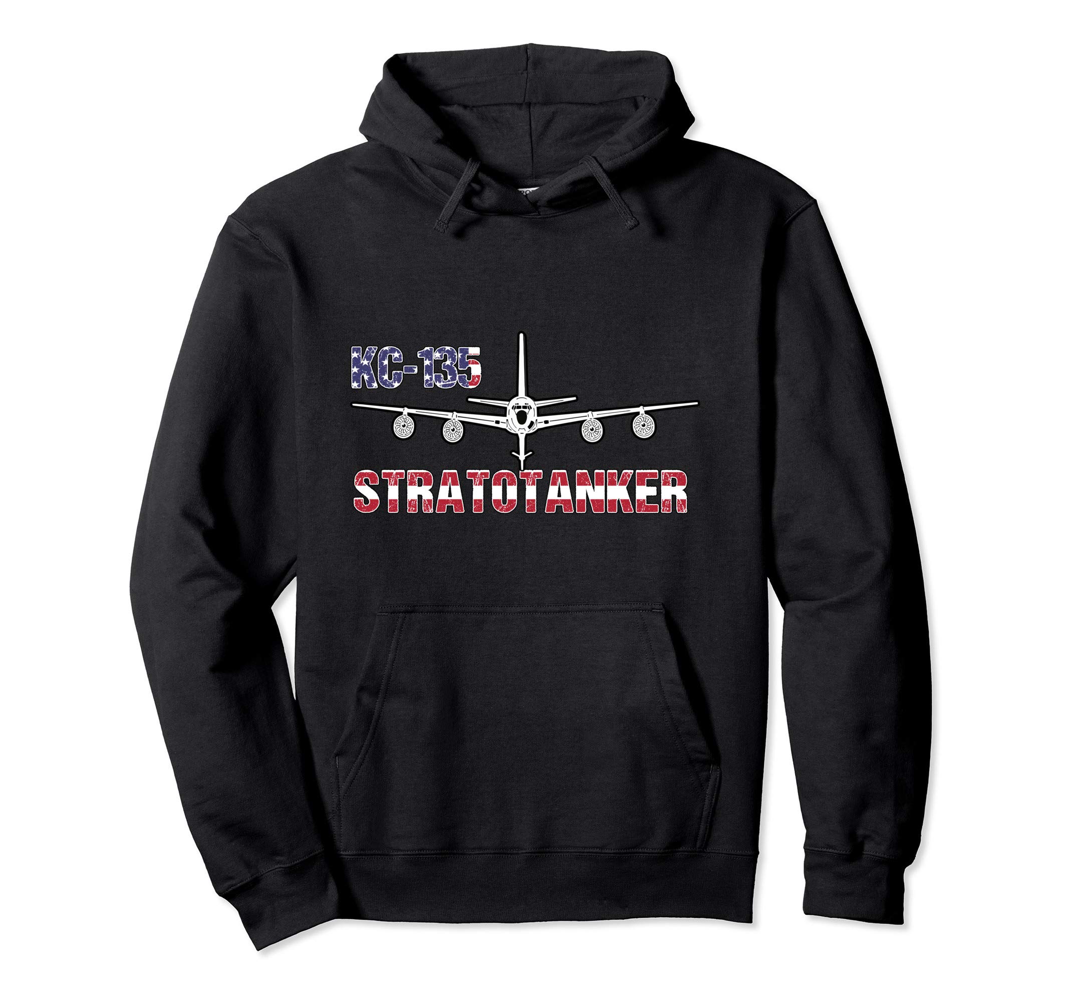 KC135 Stratotanker Air Force Pilot Funny AviationKC135 Stratotanker: Air Force Pilot- American Flag Pullover Hoodie