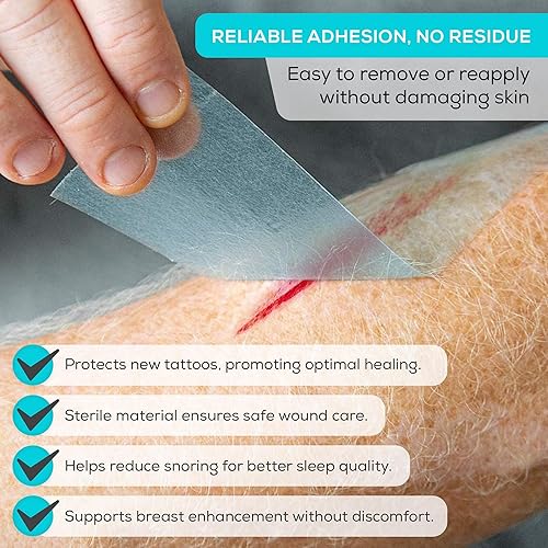 Miniatura 4 de MedVance Cinta de silicona de 2 pulgadas de ancho suave con perforación y cortable (paquete de 3, 5 yardas)