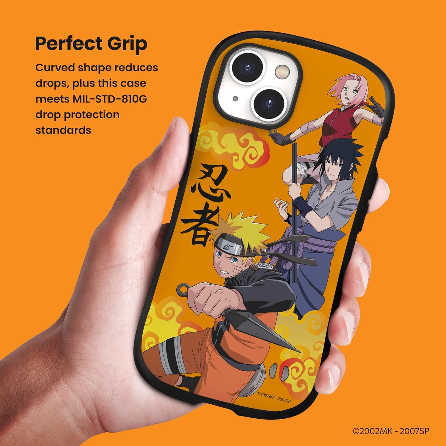 iFace Naruto Shippuden Case Compatible with iPhone 14 (6.1 inch) – First Class Shockproof Anime Protective Cell Phone Cover – Naruto/Sasuke/Sakura