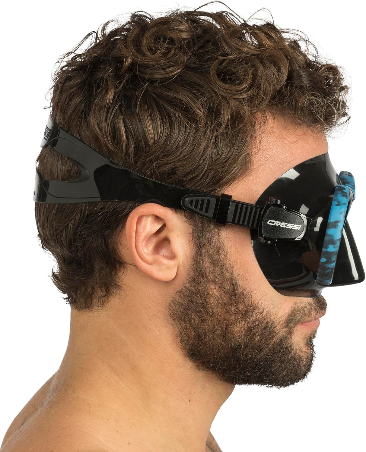 Adult Free Diving Photographer Low Volume Mask with Silicone Skirt- Metis by Cressi: Quality Since 1946