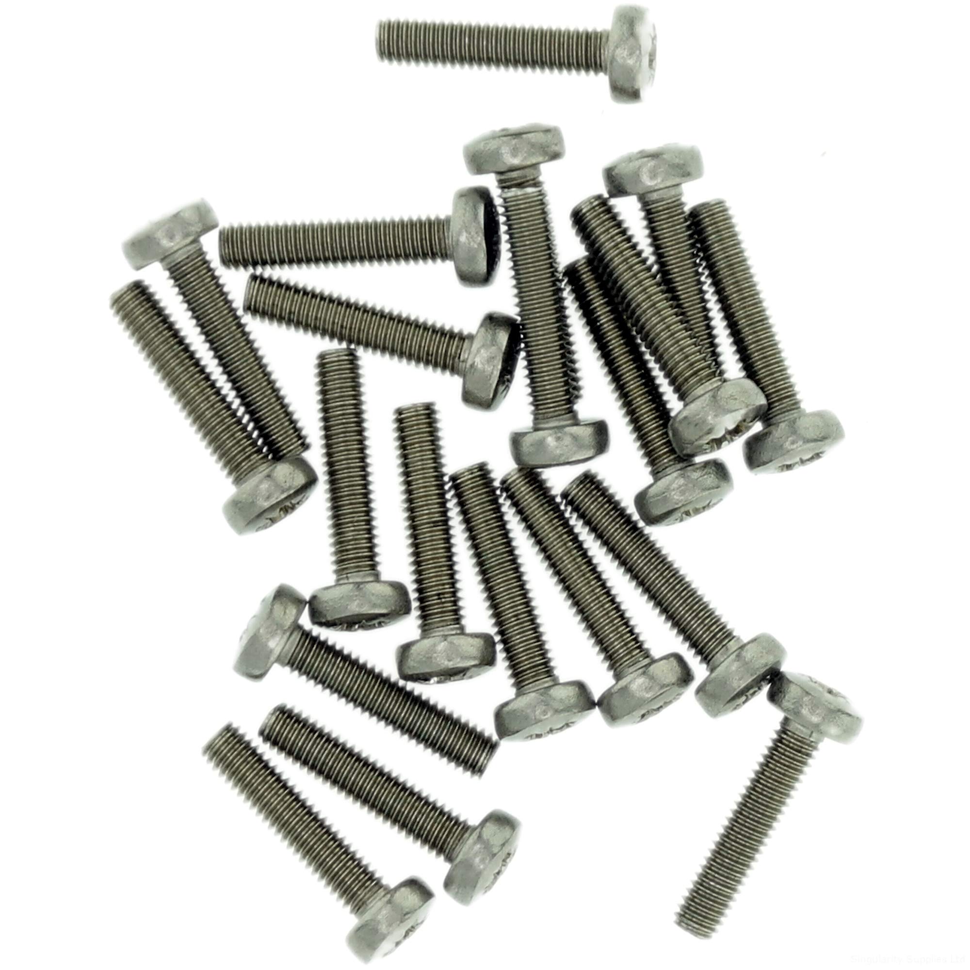 Singularity Supplies M1.6 (1.6Mm X 8Mm) Pozi Pan Machine Screw (Bolt) - Stainless Steel (A2) (Pack Of 20)