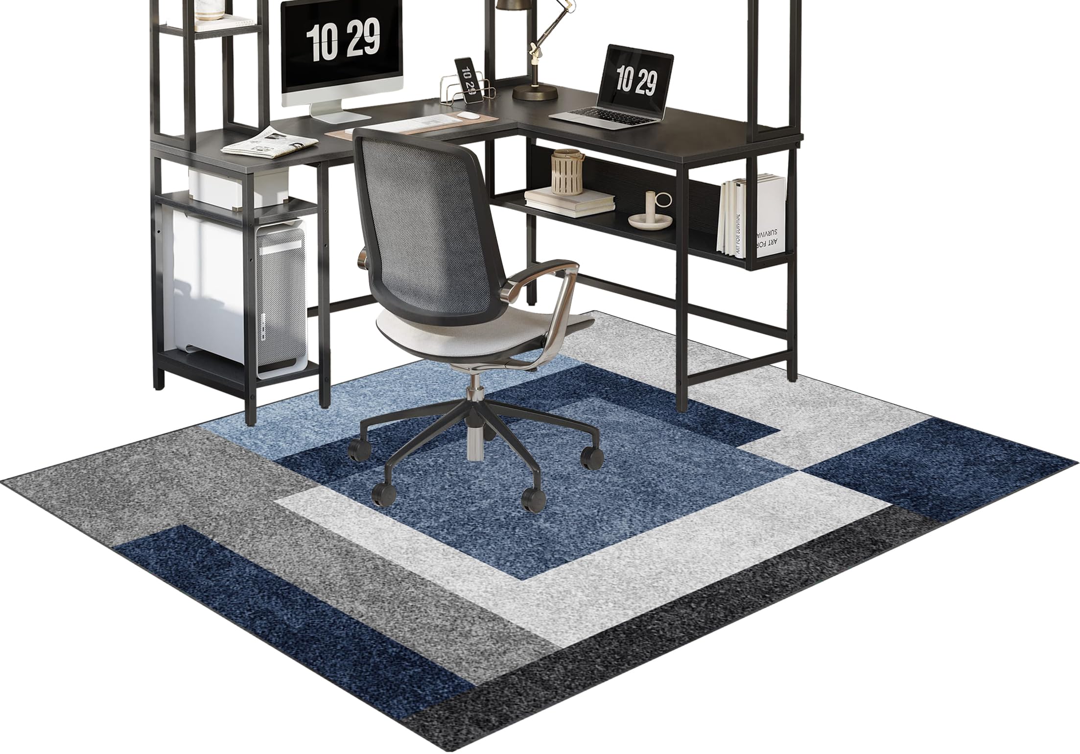 100 x 140 cm vloermat voor bureaustoel, antislip gaming computer stoel mat/laagpolige stoel tapijt harde vloerbeschermer mat/beschermers voor rolstoelen/groot kantoor studeerkamer matten