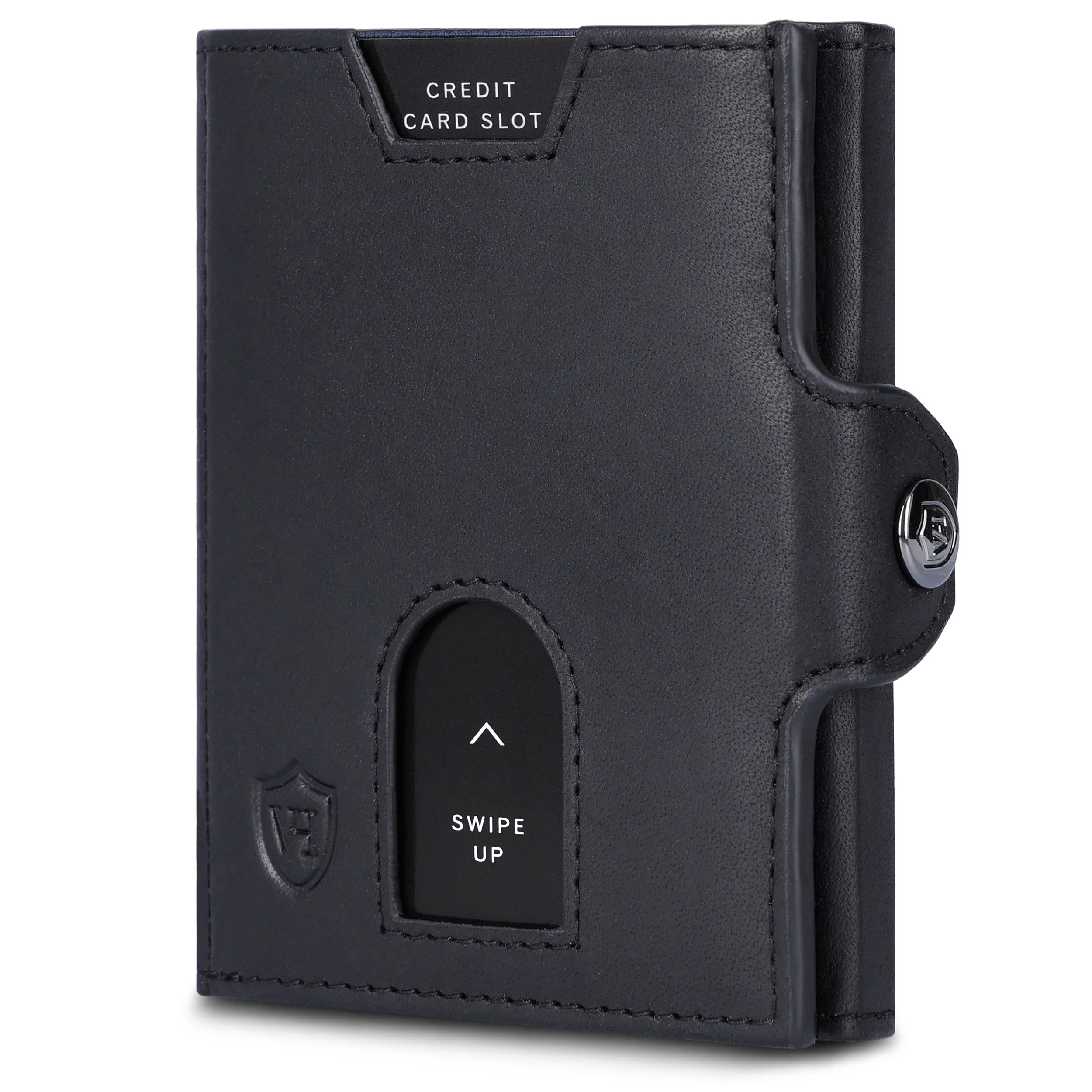 VON HEESEN Slim Wallet mit RFID-Schutz - Mini Geldbörse Herren & Damen klein - Kreditkartenetui Kartenetui - Geldbeutel Portmonee Portemonnaie klein
