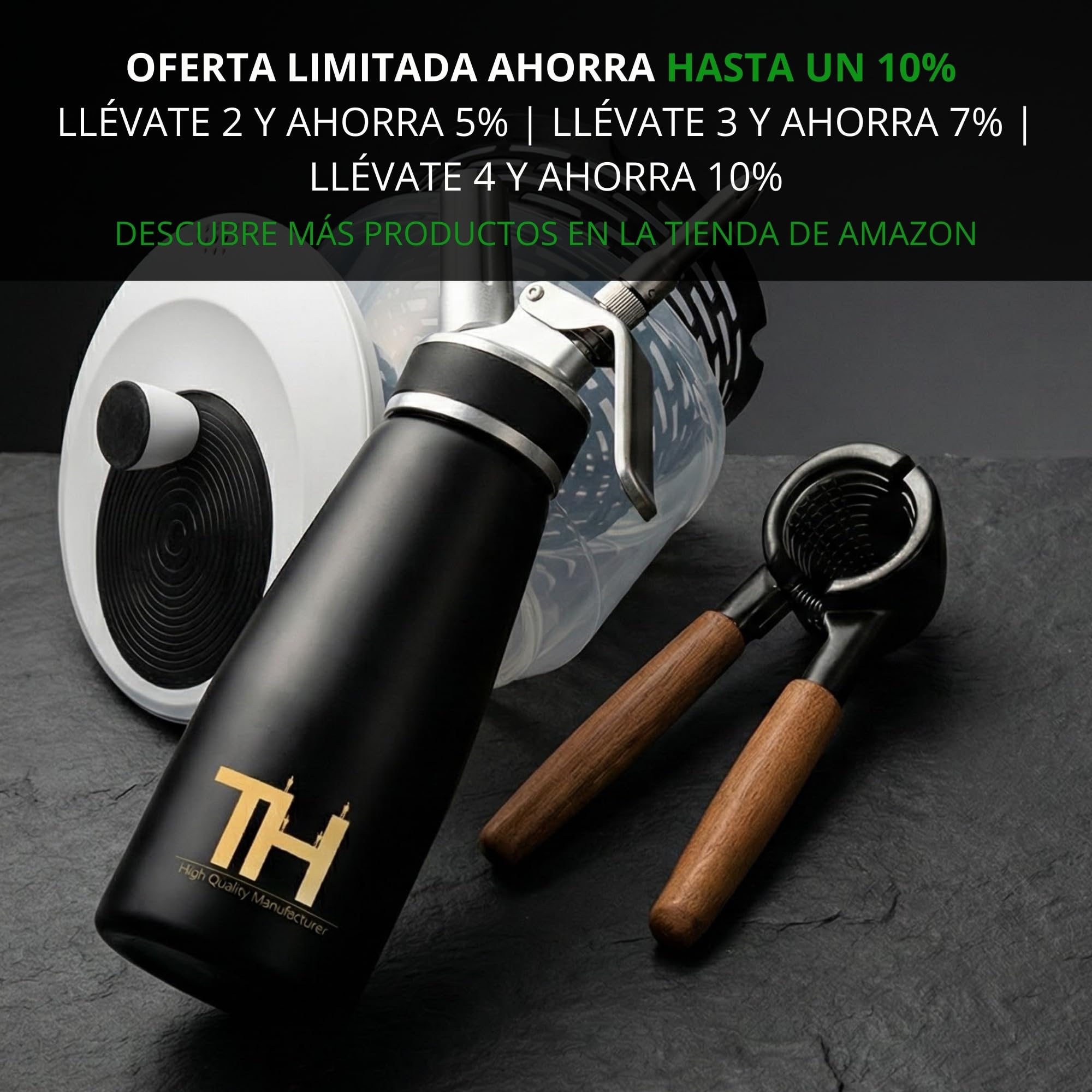 Centrifugadora de ensalada Premium 5 L – 60 días sin riesgo – 2 en 1 antideslizante: centrifugadora + bol – Ø 24,5 cm – libre de BPA – lavavajillas – para secar ensalada/lechuga – eBook incluido