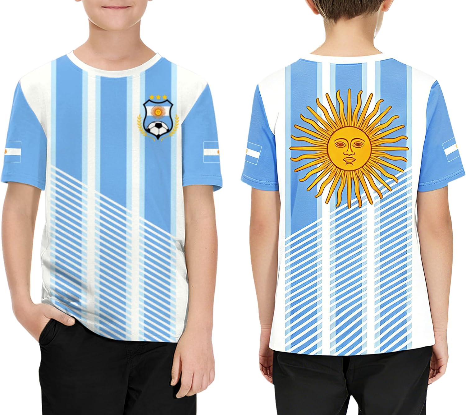 Boys Girls Soccer Jerseys Football Training Shirt for Youth Sports Fans