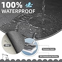 Vista 2 de Fundas de sofá seccional en forma de L 100% impermeables para esquinas, funda de sofá de chenilla con borla, funda de sofá suave y gruesa lavable