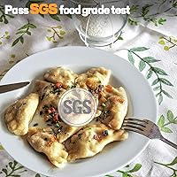 Vista 3 de Artena Juego de 4 cuencos para pasta de 8 onzas, cuencos de sopa de 8.5 pulgadas, ensaladera de porcelana avanzada, platos de pasta de borde ancho