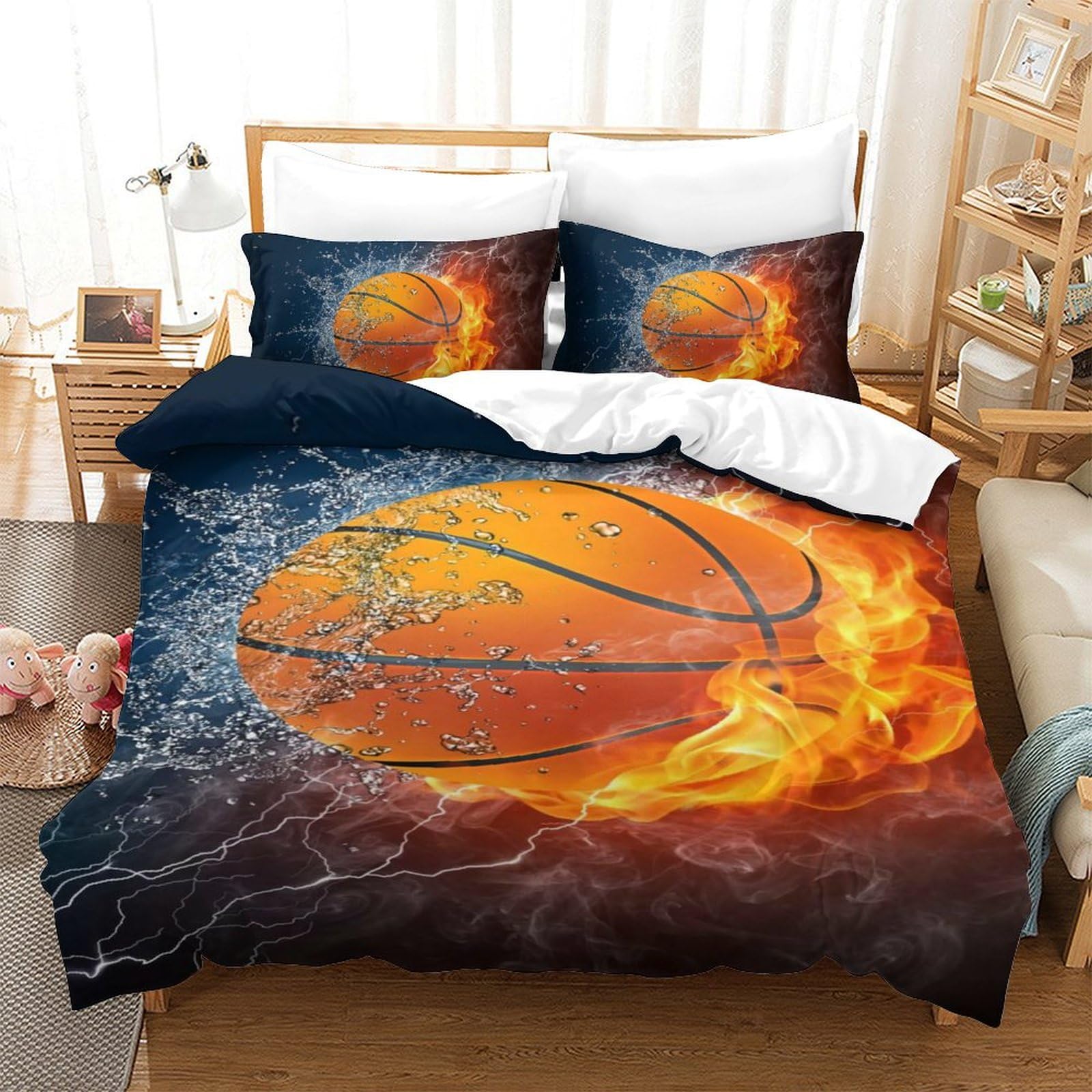 Housses de couette basket 3D pour transformer la chambre des ados passionnés