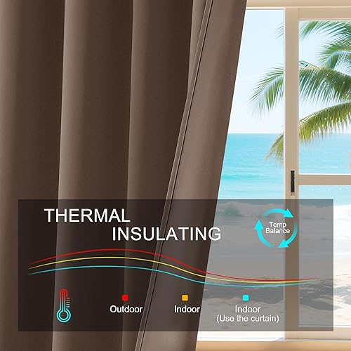 Miniatura 6 de PONY DANCE - Cortinas de cocina, cortinas opacas con bolsillo para cortinero, decoración del hogar, cenefas pequeñas para cocina, 42 pulgadas de