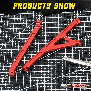 RCAWD Chassis Support Set for 1/10 Losi Lasernut U4 & Tenacity T & Tenacity TT Pro & Tenacity SCT Upgrades Parts, RC Support Linkage Hop Ups for#LOS231030 Red