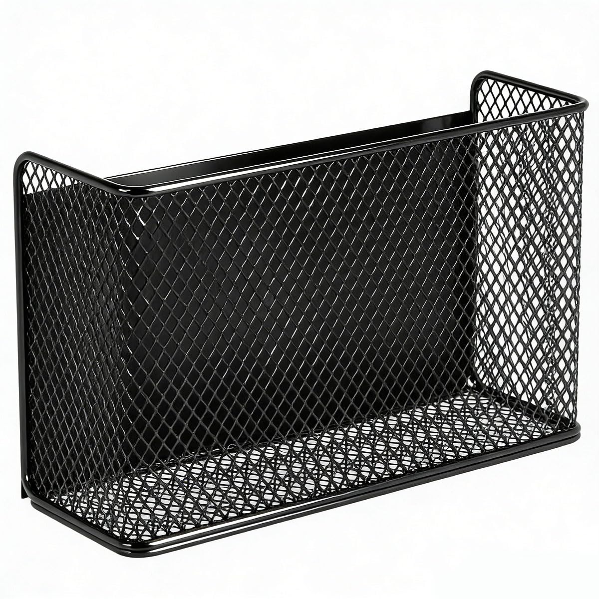 Magnet Regal Kühlschrank Magnetischer Organizer Schwarz 24x15x7.5cm Starker Magnetstreifen Whiteboard Kühlschrank Regal Gewürzregal Magnetisch Regalkörbe Behälterfür Gewürze Büro Küche Bad