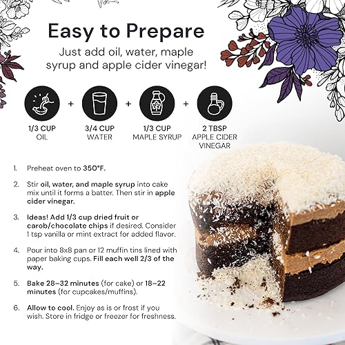 Miniatura 5 de eat G.A.N.G.S.T.E.R. Mezcla para pastel y muffins de chocolate oscuro con notas de malvavisco, mezcla para hornear apta para alergias, sin granos,