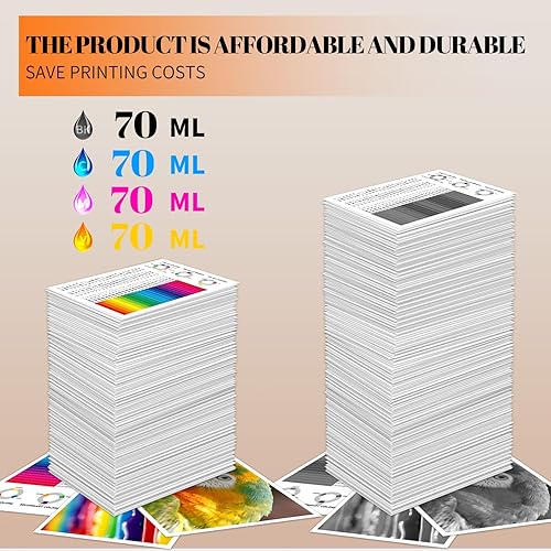Miniatura 2 de PFI050 70ML Ink PFI-050 Tinta de pigmento negro cian magenta amarillo compatible con Canon para impresoras imagePROGRAF TC-20 TC-20M (paquete de 4)