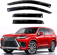 Vista 125 de KPY Moldura deflectora de viento con protección contra la lluvia compatible con GMC Terrain 2018-2023, 4 unidades, para ventana lateral, autoadhesiva