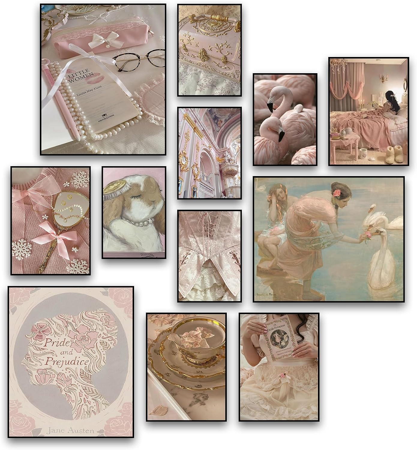 Amazon.com: 365DoRoTeYa Coquette Bow Room Decor Posters Coquette Pink ...