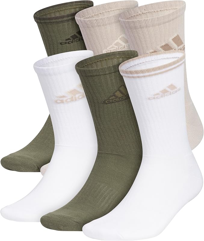 medias deportivos acolchados adidas para hombre (6 pares) duraderos y cómodos
