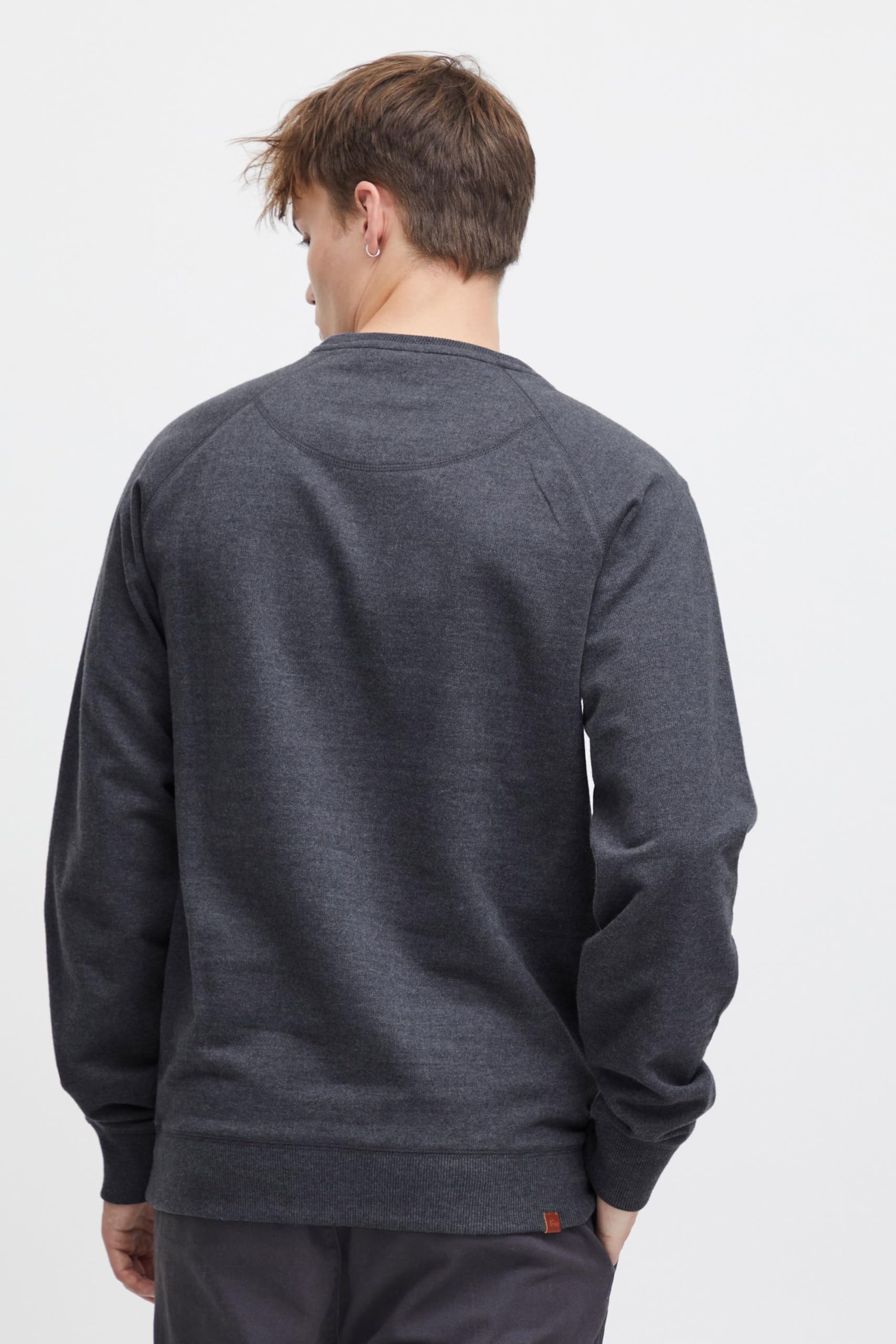 BLEND Alex Felpa Maglione Pullover da Uomo con Girocollo Fodera in Pile