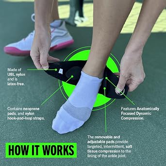 PROBAND The Ankle BandIT, One Size Fits Most, Compression Ankle Wrap, Reduce Pain, Tendonitis, Buritis, Ankle Sprain, Osteoarthritis, Plantar Fasciitis, Synovitis