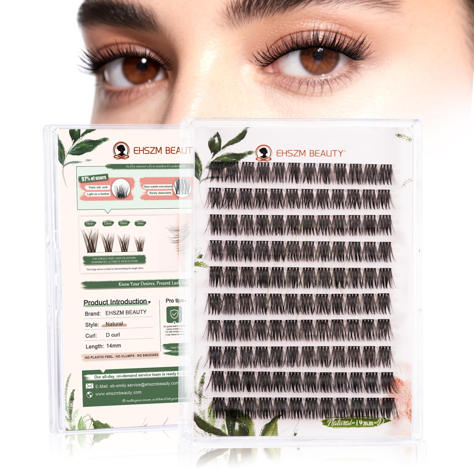 Photo 1 of EHSZM BEAUTY 14mm D-Curl False Lashes
