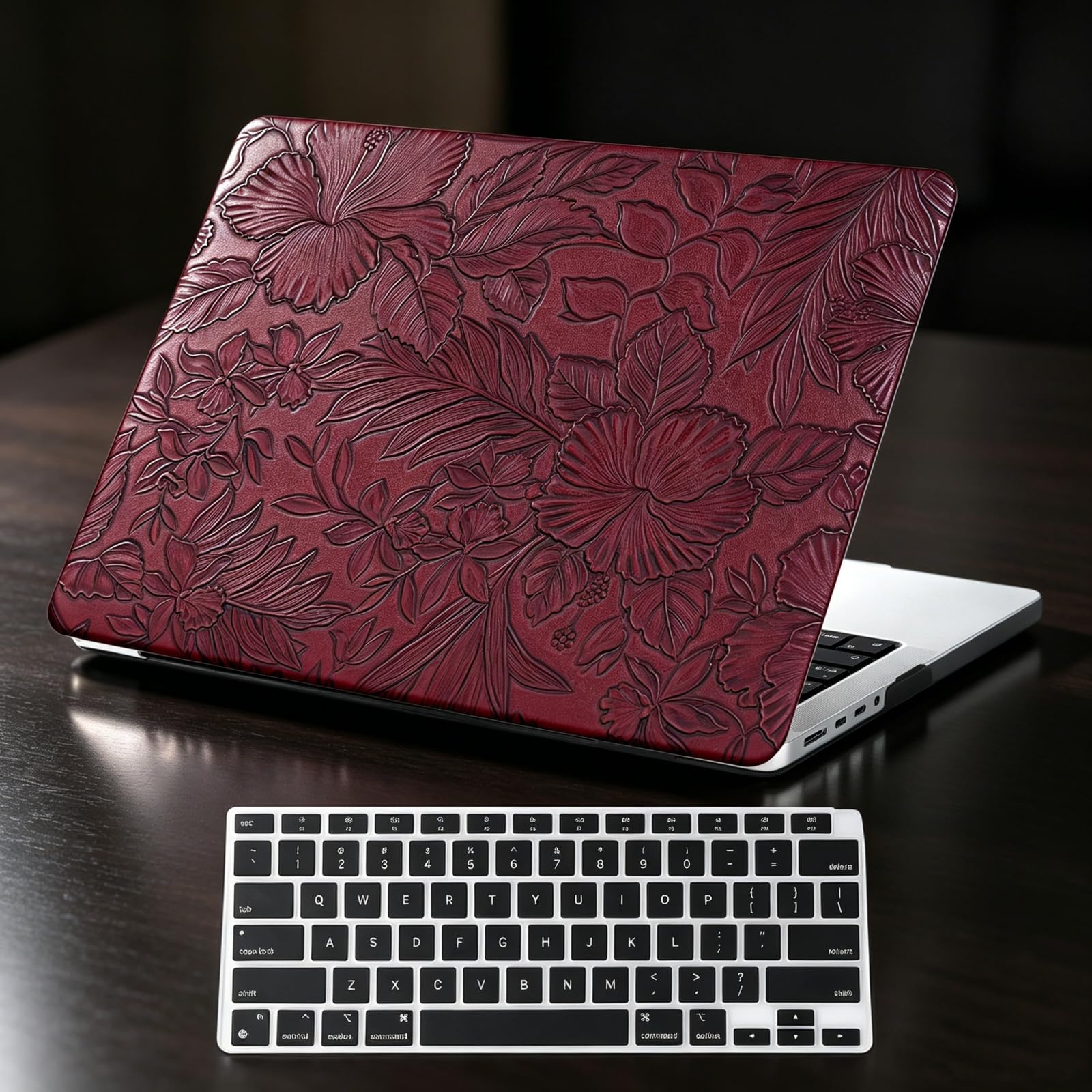 Funda MacBook Neo 2026 A3404 protector rígido borgoña de 33cm 8