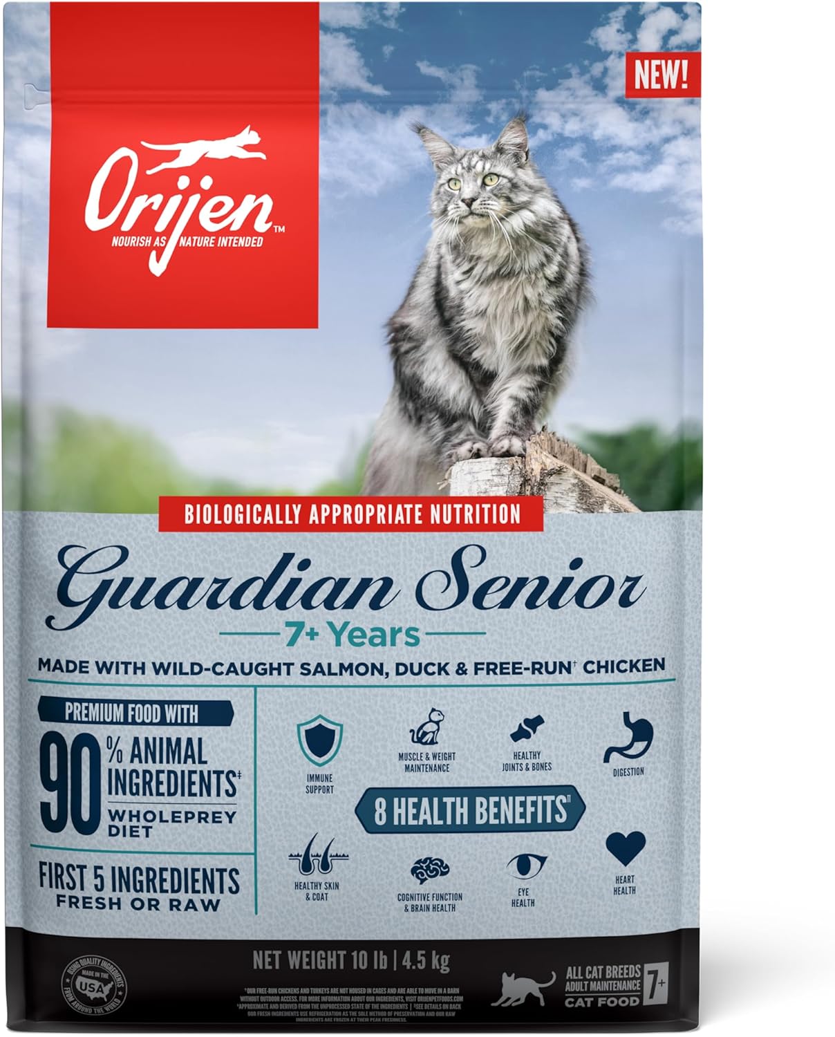 ORIJEN GUARDIAN SENIOR Dry Cat Food, Grain Free Cat Food