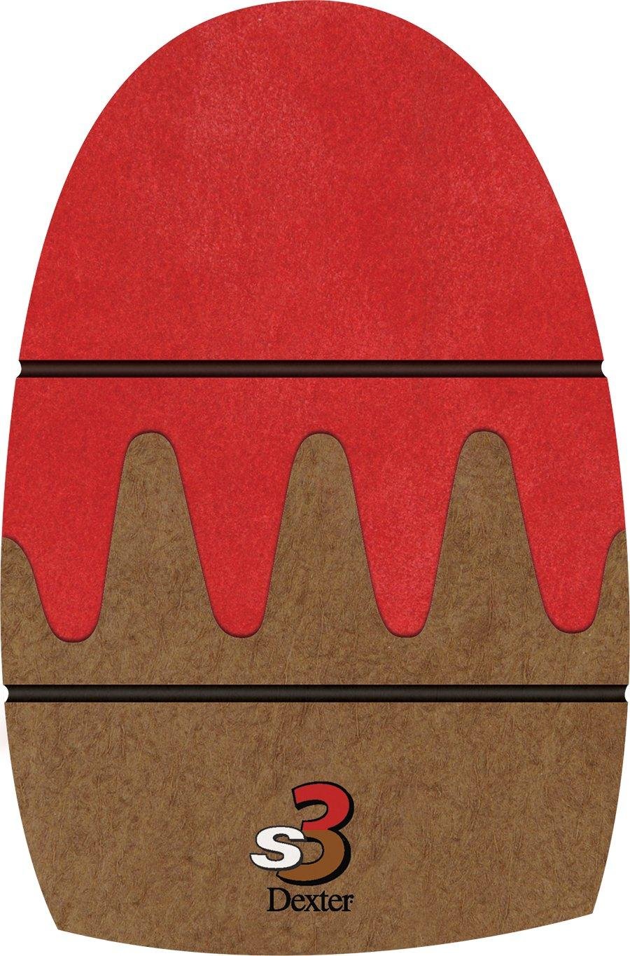 Dexter The 9 Sole Shorter Slide 3 Sawtooth Bowling Shoe, Brown, Medium (Men's 9-10.5, Women's 11)