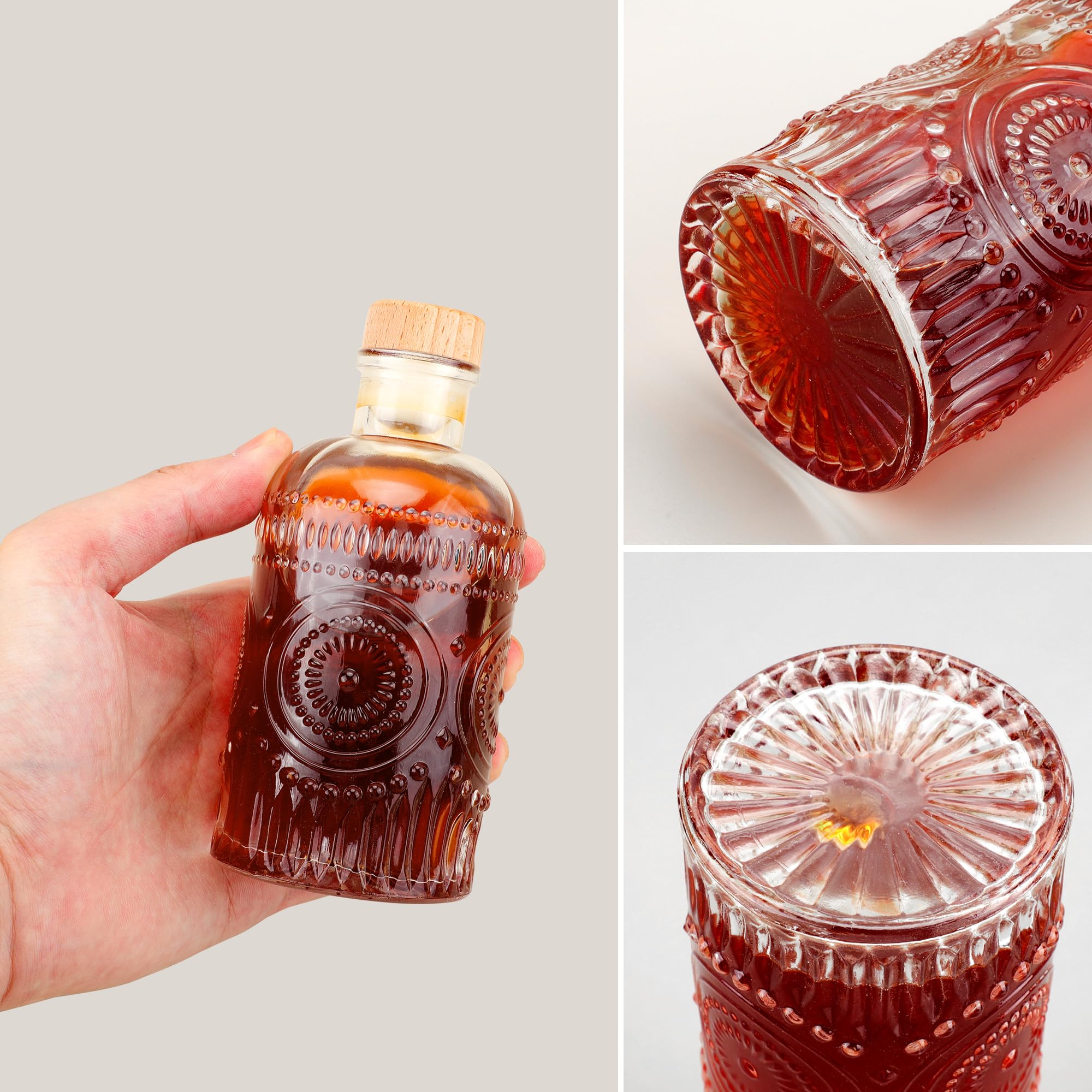 Amazon.com: Clear Glass Bottles 6 oz - 200ml [Pack of 6