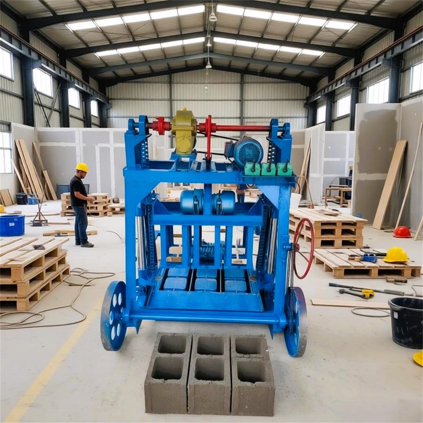 Fabricante de bloques de hormigón de núcleo hueco para constructores y renovaciones de viviendas