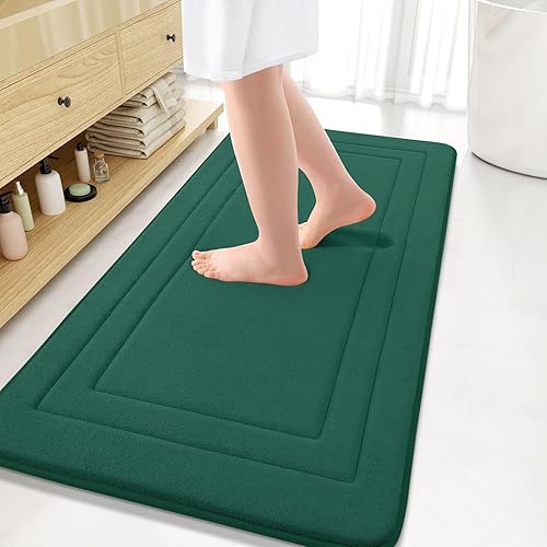 Miniatura 139 de Arotive Tapete de baño de espuma viscoelástica de 30 x 20 pulgadas, ultra suave y absorbente, lavable a máquina, cómodo tapete de baño para suelo