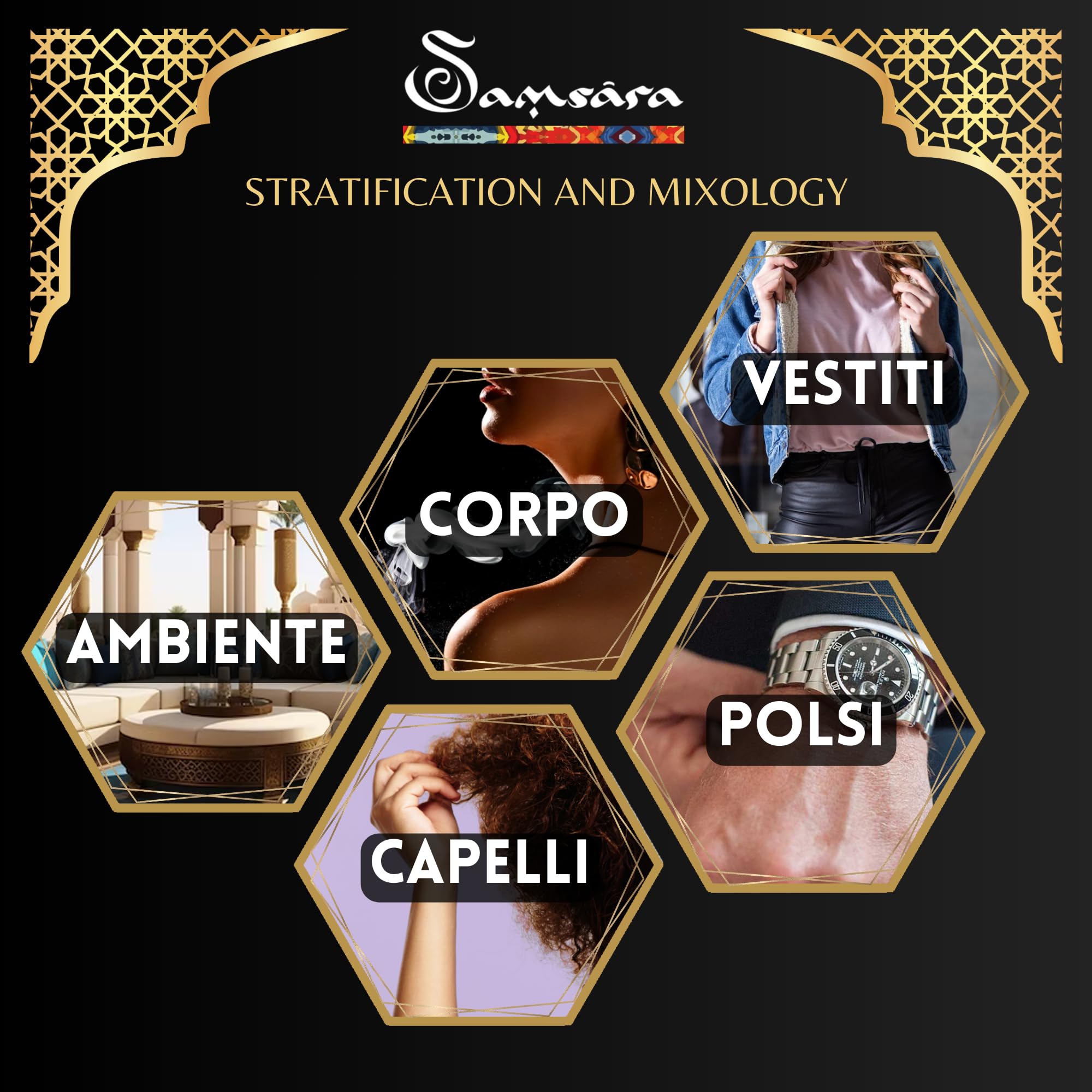 Profumo Arabo [Formato in Olio - Senza Alcol ] Profumo Arabo Donna e Uomo – Fragranza Intensa - Persistente - Naturale - Autentica | Oud per Corpo - Capelli - Tessuti | Mini Formato - 12 ml