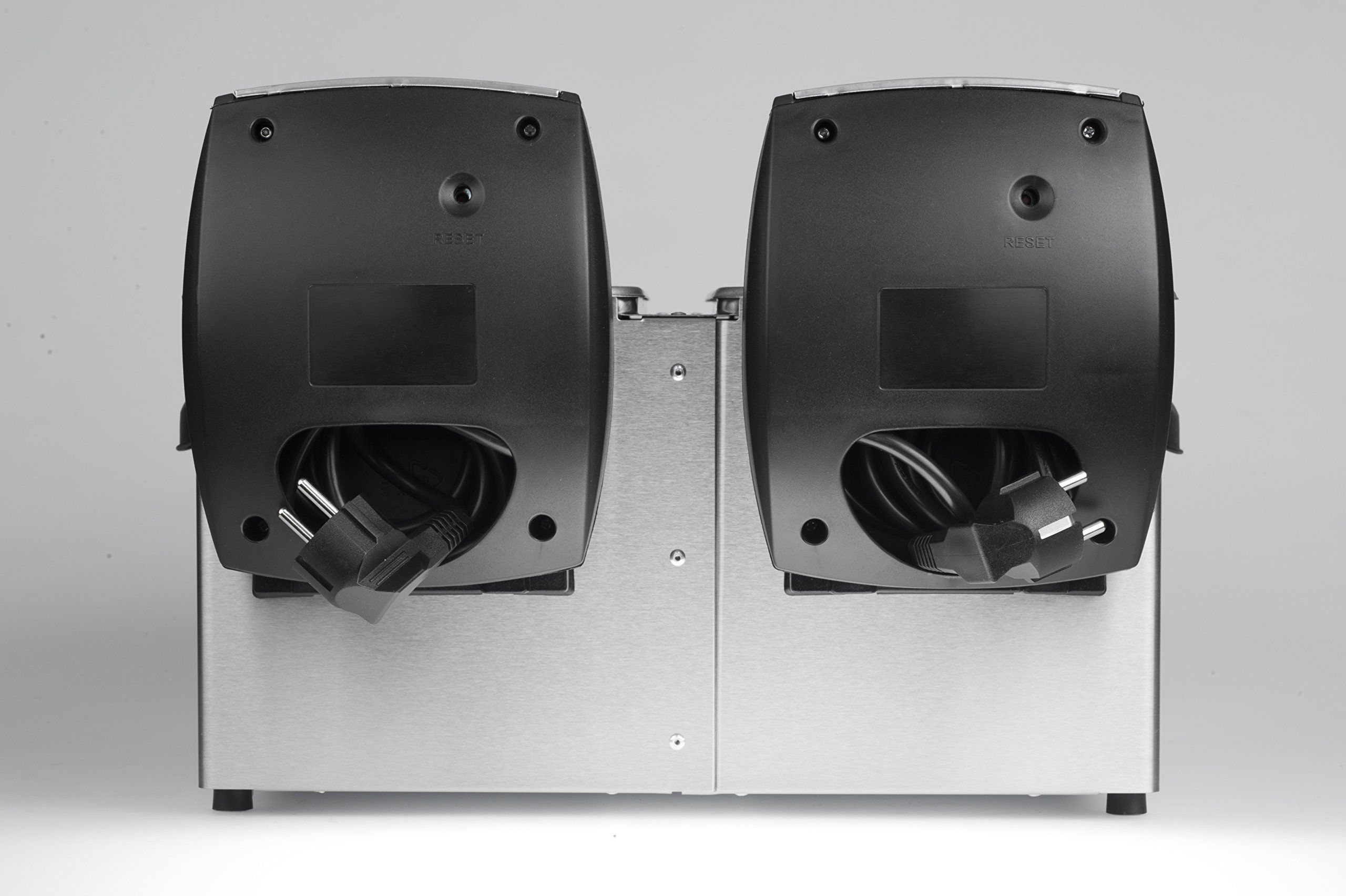 FRITEL FR 1355 Duo Doppelte Fritteuse 2 x 3 l 2 x 2200 W Staubschutzdeckel