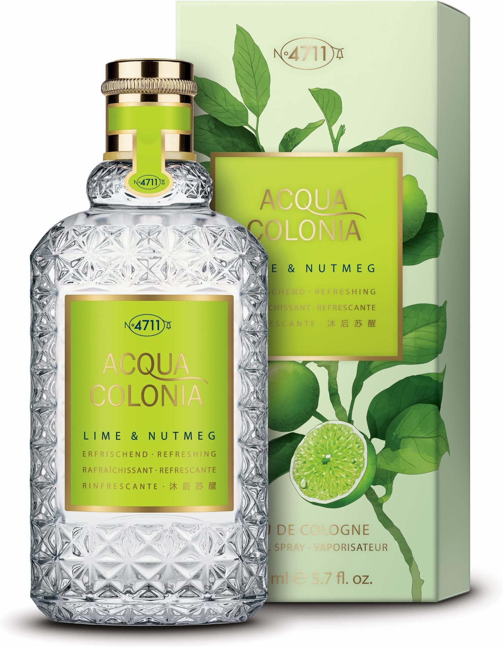 Acqua Colonia Lime & Nutmeg Eau de Cologne - 170 ml For Unisex