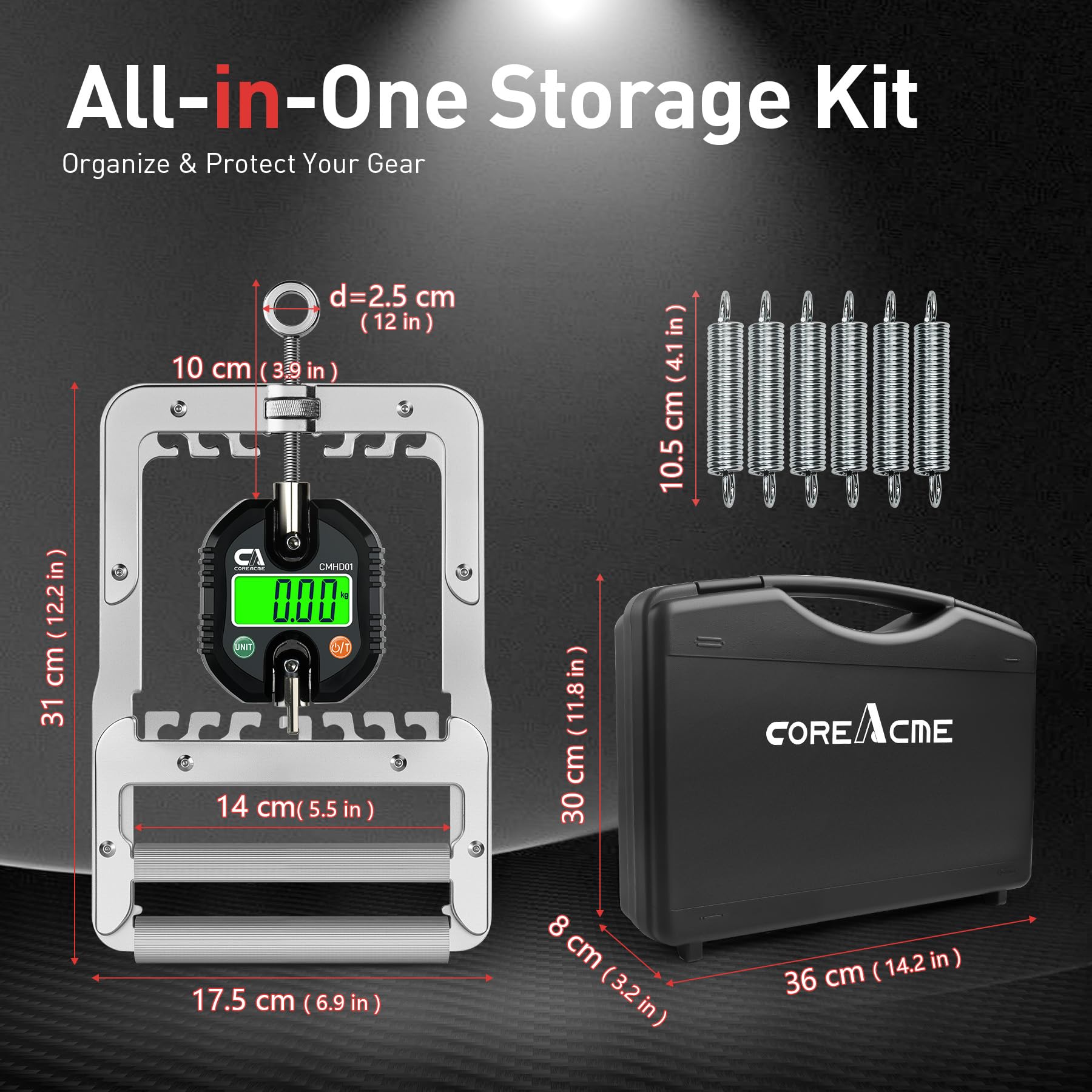 Amazon | CoreAcme 握力グリップ 2 IN 1 デジタル握力計 高精度 正規品