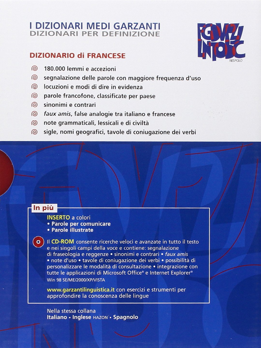 Dizionario medio di francese. Francese-italiano, italiano-francese. Con CD-ROM