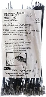 Heyco S6408 SunBundler Stainless Steel Cable Tie 8