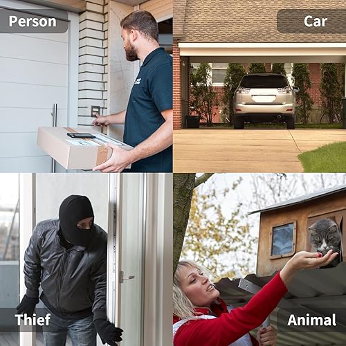 Miniatura 6 de Yasorn Luz estroboscópica solar inteligente, alarma solar WiFi, detector de movimiento, sirena de seguridad de sonido de 120 dB, impermeable,