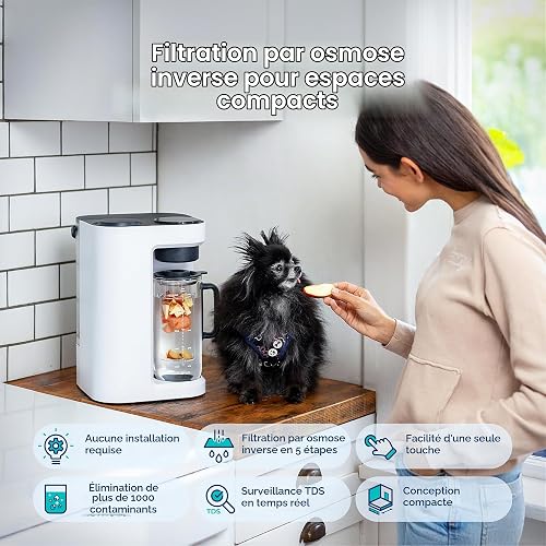 Bluevua RO100ROPOT-Lite Filtre à eau pour osmose inverse de comptoir - 2