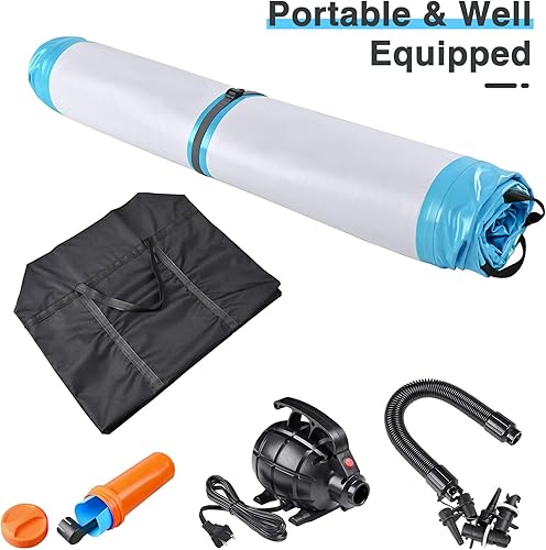 Miniatura 7 de AW Colchoneta inflable de 101320 pies para exteriores, hogar, gimnasio, entrenamiento, fitness, bomba de aire eléctrica