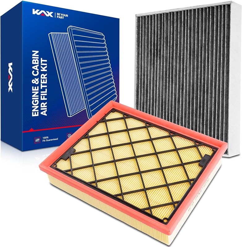 Kit Filtro de Ar do Motor e Filtro de Cabine KAX CA11480 CF11775 para Ford e Lincoln – 2 unidades